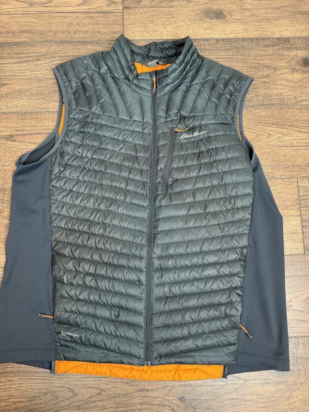 Eddie Bauer Puffer Vest Men's Tall 2XL First Ascent EB800 Light Weight Down